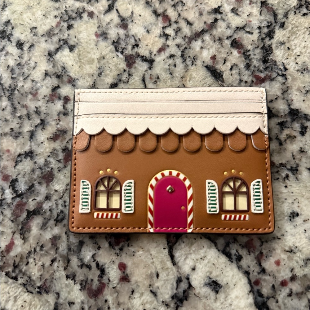 Kate Spade Gingerbread House Card Holder